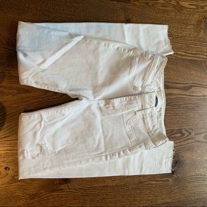 White Distressed Skinny Jeans
